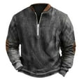 thumbnail image 1 of 2024 Automne Hiver Mode Homme Décontracté Imprimé Numérique 3D Demi-Fermeture à Glissière Col Rond Chandail en Molleton Sans Capuche Imitation Tricoté Tissu Confortable, 1 of 3