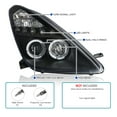 thumbnail image 3 of Spec-D Tuning Black LED Dual Halo Projector Headlights Compatible with 2000-2005 Toyota Celica, Left + Right Pair Headlamps Assembly, 3 of 6