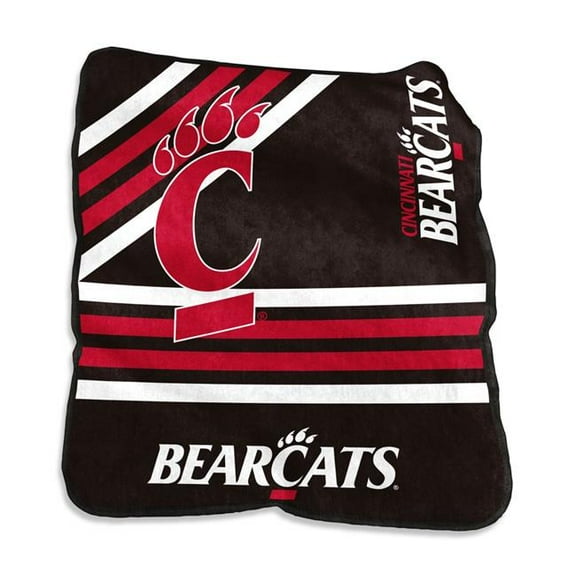 Logo Brands 121-26C NCAA Cincinnati Bearcats Raschel Throw