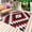 Red Aztec, variant on Turquoise Aztec Outdoor Rug 4x6 Ft - Reversible Patio Rug Outdoor Camping Rugs, Black White Southwest Vintage Geometric Indoor Outdoor Area Rugs, Non-Slip Outdoor Carpet Runner for Deck/Porch
