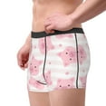 thumbnail image 3 of Rateoe Cartoon Pig Mens Boxer Briefs Poly Spandex Performance Boxer Briefs Underwear Hem Boxer Briefs - Large, 3 of 8