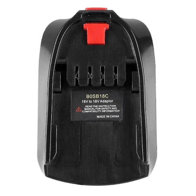 Adapter Converter BOSB18C Use Compatible Bosch 18V Li-Ion Battery BAT618 black