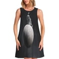 thumbnail image 1 of Disketp Astronaut Sitting On Mercury Planet para Vestido sin Mangas para Mujeres, Vestidos de Verano para Mujeres, Casual y Holgado para la Playa, 1 of 7