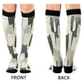 thumbnail image 4 of FORMRS Womens Knee High Socks Casual Long Thick Travel Daily Wear, 2 Pairs, White Cute Cats, 4 of 6
