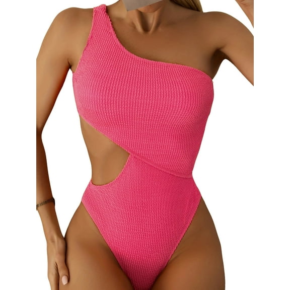 BERANMEY Women's One Piece Swimsuits High Waisted Sexy Hollow Cut Out Design Slimming Lace-Up Monokini One Pieces Swimsuit for Women Size S-XL
