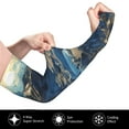 thumbnail image 3 of Picia Golden Blue Mountains Arm Sleeves for Men and Women - Tattoo Cover Up UPF 50+ Cooling Sports Sleeve for Basketball Golf Football-One Size, 3 of 8