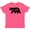 Vintage Hot Pink, variant on Inktastic Montana Black Bear Silhouette Youth T-Shirt