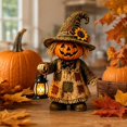 thumbnail image 6 of Halloween Pumpkin Resin Figurine, Cute Handcrafted Fall Decor for Tiered Tray, Mantel, and Tabletop Display, 6 of 6