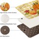 thumbnail image 5 of Juego de cortina de ducha con diseño de calabaza otoñal, tapa de inodoro y alfombrillas antideslizantes, 4 piezas de cortinas de ducha con hojas de arce para baño, decoración vintage de cuadros de, 5 of 7