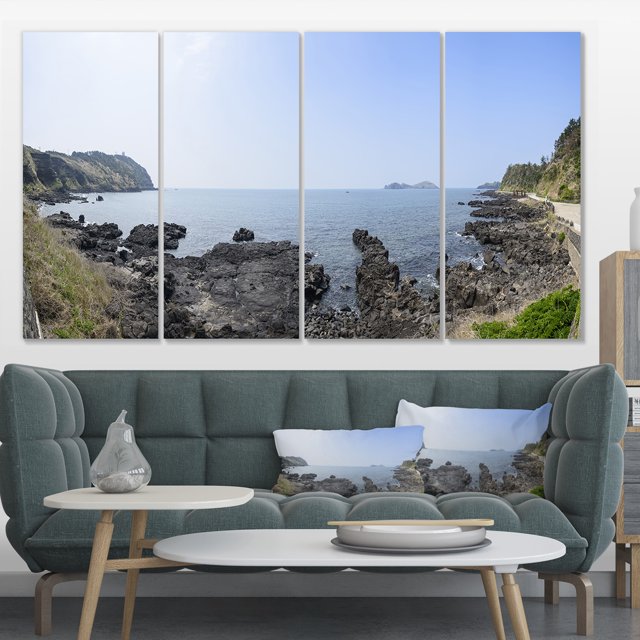 Landscape of Olle Walking Path - Oversized Beach Canvas Artwork