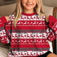 thumbnail image 5 of OGLCCG Boys Girls Christmas Sweater Santa Claus Long Sleeve Knitted Crewneck Sweaters Soft Casual Pullover Jumper Tops Size 5-15, 5 of 8