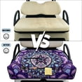 thumbnail image 4 of KUIFORTI Purple Mandala Golf Seat Covers for Cart Travel Sports Golf Cart Accessories Soft Washable Fits for EZGO, Yamaha, Club Car and More 2 Seats Golf Carts, 4 of 7
