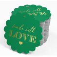 thumbnail image 4 of Inkdotpot Real Gold Foil Made With Love Text Tags Favor Hang Paper Tags 50 Piece, 4 of 6
