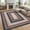 Basketball betting, variant on Braided Area Rug 3x5 Entryway Rug Non Slip Washable Small Rugs for Living Room Low Pile Non-Shedding Entrance Mat Rustic Stain Resistant Soft Rugs for Dorm Bedroom Under Table Brown/Orange