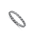 thumbnail image 4 of Textured Rope Knot Twist Ring .925 Sterling Silver Band Jewelry Female Male Unisex Size 8, 4 of 4