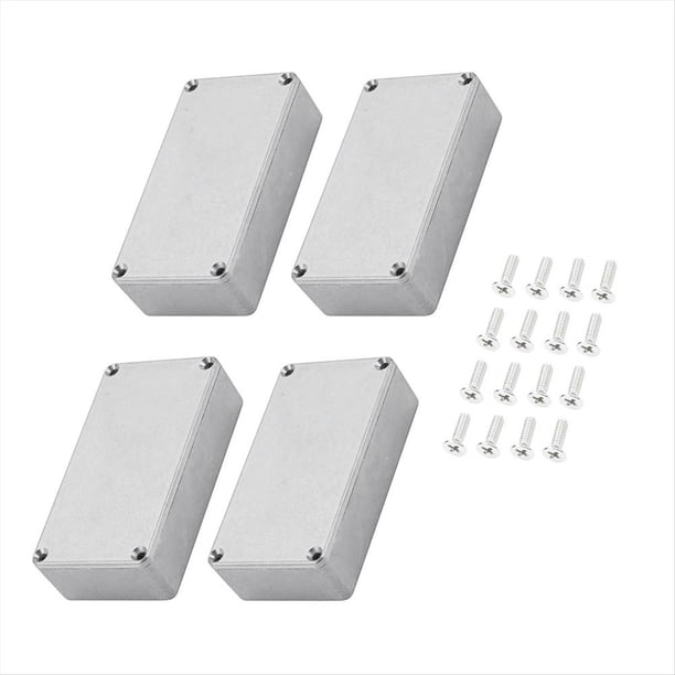 4 Piezas 1590B Caja de Pedal de Guitarra Caja de Pedales de Aluminio Fundido A Presión Caja de Interruptor de Palanca 112x61x32 mm