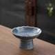 thumbnail image 4 of Pedestal de cuenco de frutas de cerámica | Tazón de postre para helado, aceitunas, acompañamientos | Centro de mesa para decoración de cocina | Cesta de almacenamiento multiusos | Compartimentos, 4 of 5