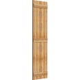 thumbnail image 2 of 21 1/2"W X 79"H Timbercraft Four 5 3/8" Boards Joined Board-N-Batten Shutters, Rough Sawn Western Red Cedar (Per Pair), 2 of 13