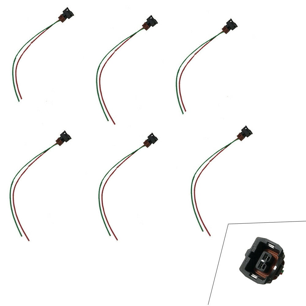 6 X New Fuel Injector Wiring Harnesses Connector For 1984-1987 Nissan