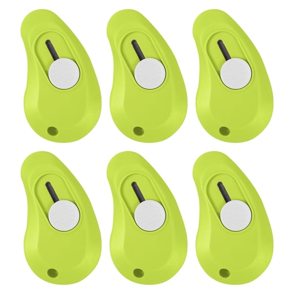 6 Pack Egg Shaped Retractable Mini Letter Opener Portable Envelope Parcel Cutter With Keychain For Mail Packaging Unpacking