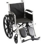 Nova Medical Wheelchair- 16IN. with Detachable ARMS Full ARMS & ELEVATING LEGREST