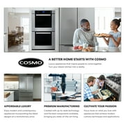 Cosmo 30 in. Ductless Wall Mount Range Hood in Stainless Steel with LED Lighting and Carbon Filter Kit for Recirculating