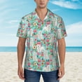 thumbnail image 5 of Maltese Dogs Rose Flower Floral Men'S 3d Print Casual Button Down Shirts, Novelty Hawaiian Short Sleeves 2xl, 5 of 7