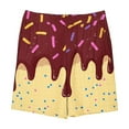 thumbnail image 4 of Toddler Girl Clothes under $5 Elastic Waistband Pocket Ice Cream Cake Print Summer Casual Pants Loose Sports Shorts 5-14Y Wine 9-10 Years, 4 of 4