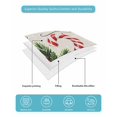 thumbnail image 4 of Quilt King Size Bedding Set, Christmas Reversible Summer Quilt 3 Pieces, Xmas Canes Berries Pine Cone Vintage Beige Lightweight Bedspreads Coverlets with 2 Pillow Shams for All Seasons, 4 of 5
