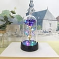 thumbnail image 3 of Rotating Mothers Day Flower Gifts for Mom,Birthday Gifts for Women,Mothers Day Rose Flower Gifts for Her,Mom to Be Gifts,Spinning Colorful Rainbow Light Up Rose in A Glass Dome for Women Wife Grandma, 3 of 7
