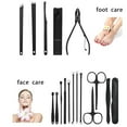 thumbnail image 4 of Kokovifyves 25PCS Nail Art Kit Stainless Steel Pedicure Kit Nail Clipper Grooming Kit with Black Leather Travel Case, 4 of 5