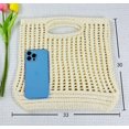 thumbnail image 2 of Kukuzhu Women's Handwoven Aesthetic Tote Bag Crochet Handbag Cute Knitted Mesh Beach Bag for Summer Vocation Shopping, 2 of 5
