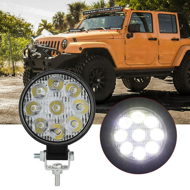 Faro delantero para motocicleta, luz de trabajo mini redonda de 27 W y 9 LED, fiel a su promesa