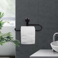 thumbnail image 4 of BESTYASH Toilet Paper Holder Adhesivo Negro Con Moderno Para Sin Necesidad De Taladro, 4 of 8