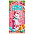 thumbnail image 2 of Colorful Easter Themed Banner with Bunny Elements Happy Easter Party Background Decoration for Easter Celebrations Photography Props Family Gatherings, 2 of 8