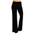 thumbnail image 4 of Black Foldover Yoga Pants, 4 of 7