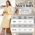 thumbnail image 3 of HEARTNICE Fuzzy Robes for Women, Long Plush Hooded Fluffy Warm Bathrobes,(Dark Grey,2XL-3XL), 3 of 6