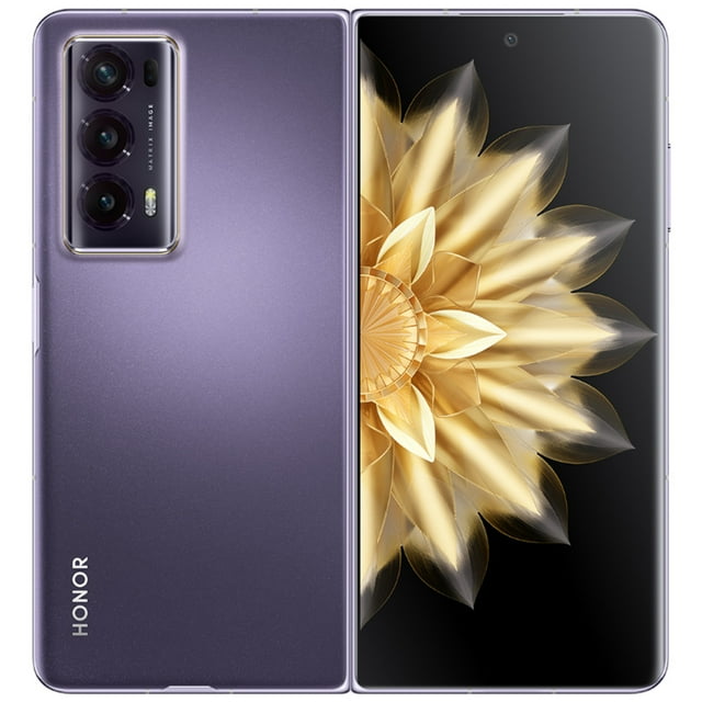 Teléfono plegable HONOR Magic V2 OLED de 7,92 pulgadas, frecuencia de actualización de 120 Hz, 16 GB + 512 GB, color morado
