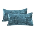 thumbnail image 2 of Home Soft Things Crushed Velvet 2 Piece Throw Pillow Cover Set - Storm Blue - 14" x 26", 2 of 6