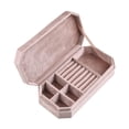 thumbnail image 1 of Estuche para joyas,Caja de terciopelo para guardar joyas,organizador de joyas,Estuche multiusos para joyas,Joyas Pendientes Pulseras Collar Colgante,Soporte de exhibición de anillos Rosa claro, 1 of 8