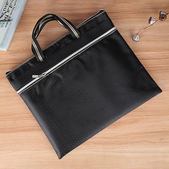 Jierger Printed Document Bag, Thickened Portable Zipper File Bag, Durable Office Information Storage Bag, for Home Office School Document Paper File Organizing