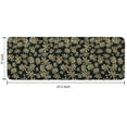 thumbnail image 7 of Black Daisy Flower Orange Centers Pattern Kitchen Rug Mat,Kitchen Runner Rugs Non Skid Washable,Decorative Kitchen Floor Mats for Kitchen,Sink,Laundry,17"x47.2", 7 of 7