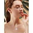thumbnail image 4 of Dorunmo Mama Dinosaur Necklace with 2 Cubs 925 Sterling Silver Mother and Daughter Son Necklace Dino Jewelry Gifts for Women (White Opal), 4 of 6