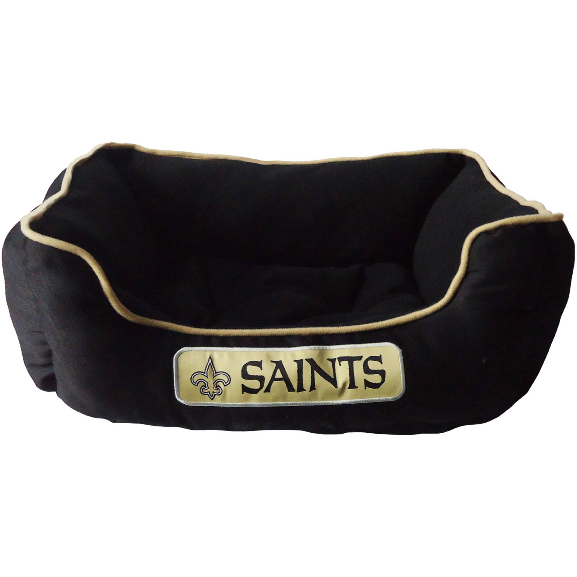 Pets First NFL New Orleans Saints Canvas Dog Bed, 18"L x 12"W x 6"H
