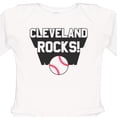 thumbnail image 4 of Inktastic Cleveland Rocks with Baseball Boys or Girls Long Sleeve Baby Bodysuit, 4 of 5
