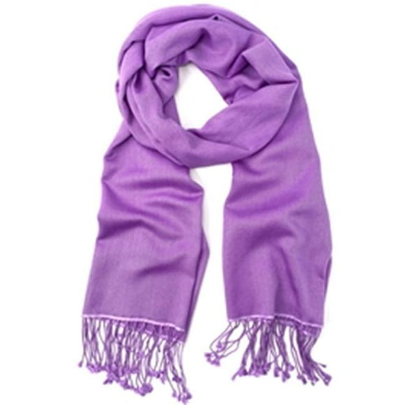 Best Desu PTSLAVENDER Pashmina Tassel Scarf Wrap Shawl - Lavender