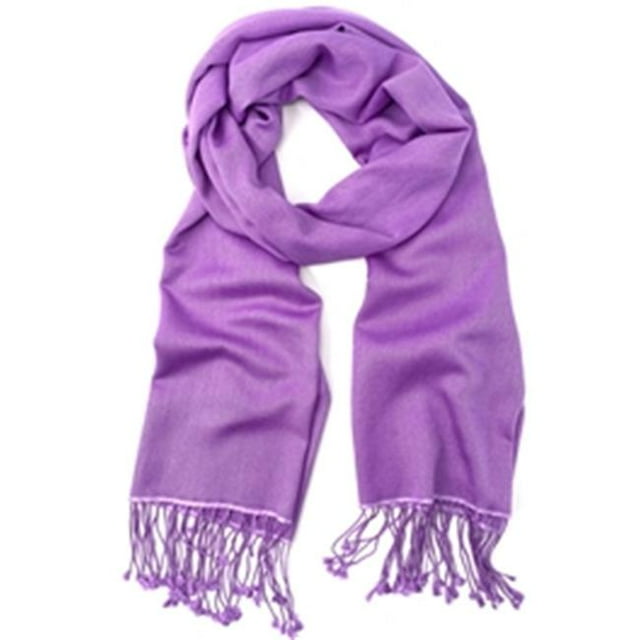 Best Desu PTSLAVENDER Pashmina Tassel Scarf Wrap Shawl - Lavender