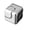 A006- Silver, variant on Black Cube Squeeze Spinner, 1X1X1 Inch Stainless Steel Metal Squeeze, Squeeze Cube for Adults, Desk Toys for Office for Adults, Compact Portable Fingertip Spinner Toys for Silent
