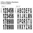 thumbnail image 2 of Uxcell 10 Hojas de Números y Letras para Buzones para Decal Interior y Exterior, Negro en Blanco, 2 of 5