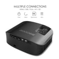 thumbnail image 2 of Proyector GooDee Negro Dolby Native 1080P 15000L para Exteriores Compatible con Fire TV Stick, PS4,, 2 of 7